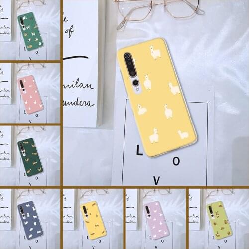 Back Cover For Xiaomi Mi Note 10 Lite Pro Silicone Transparent Yellow Dog Phone Case For Xiaomi Mi 10 Lite Pro Youth Play Soft