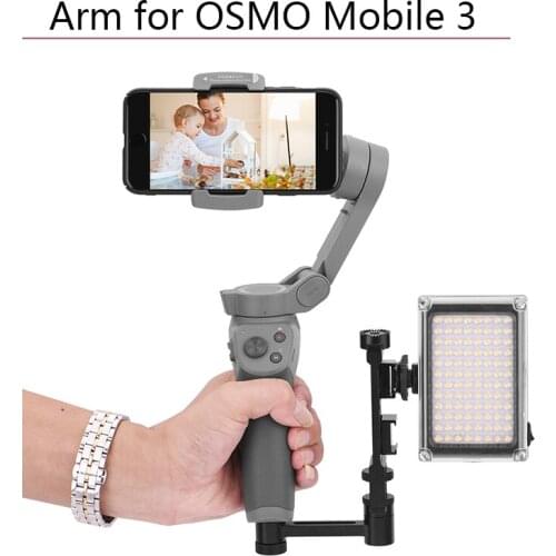 Aluminum Alloy Mount Holder Adapter Extension Long Arm Short Arm for DJI Osmo Mobile 3 Screw Handheld Gimbal Camera Accessories