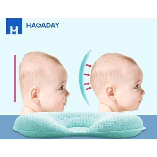 Baby pillow 0-1 year old head shape correction newborn correction of skew head baby anti skew head shaped pillow