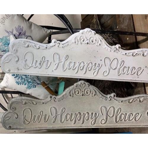 Hand crafted retro rustic decorative metal plaques with sayings