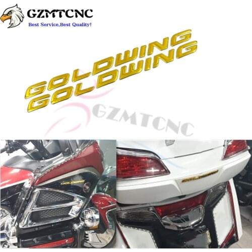 For Honda GL1800 GL1000 GL1100 GL1200 GL1500 Battery Cover Emblem Side Fairing Gold Wing GL Stickers Decal Logo