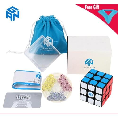 GAN356Air SM 3x3x3 Cube Black Magnetic Magic Cube 3x3 Speed Cube Gan356Air Cubo Magico Gan 3x3x3 Puzzle Cube For Gift