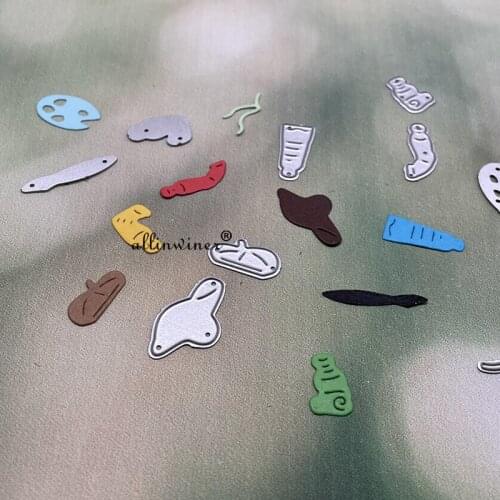 Painting Tools Series Metal Cutting Dies for DIY Scrapbooking Album Paper Cards Decorative Crafts Embossing Die Cuts