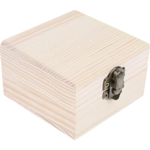 Small Wooden Storage Box Travel Soap Case DIY Craft Coins Pins Organizer Crafts Jewelry Trinket