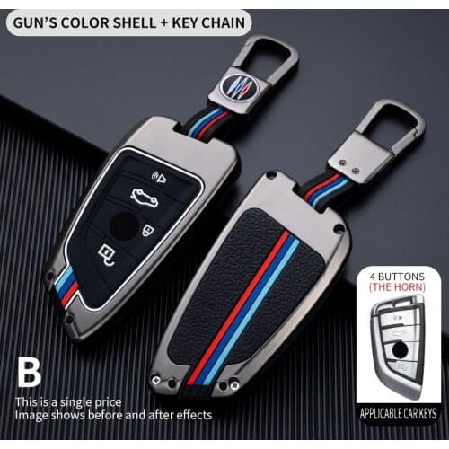 Metal Car Key Case Cover Shell Protector for BMW X1 X3 X4 X5 F15 X6 F16 G30 7 Series G11 F48 F39 520 525 f30 118i 218i 320i