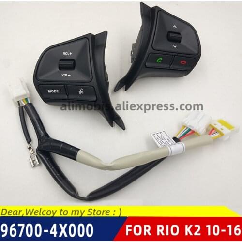 New with Bluetooth!!For KIA k2 new Rio 2011-2016 Multifunction Steering wheel button for Audio and Bluetooth control with Light