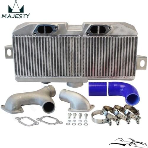 Upgrade Top Mount Intercooler + Y Pipe Fits For S*ubaru 02-07 WRX STI EJ20 EJ25 GD