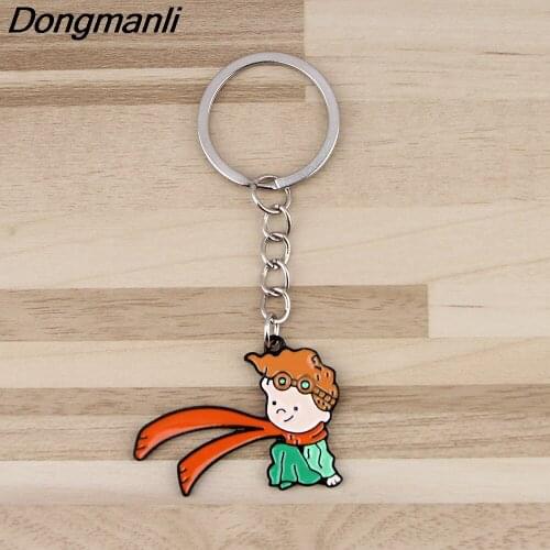 BG341 Prince Cartoon Keychain Gift Keyring Key Holder for Car Key Decoration Accessories
