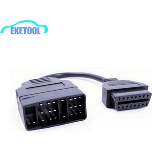 OBD OBD2 For Toyota 22PIN to 16PIN Diagnostic Cable Connector For Toyota OBD1 22Pin to OBD2 16Pin Female