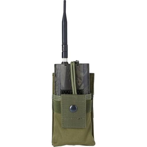Adjustable Walkie Talkie Holster Tactical Radio Case Holder Open Top Magazine M4 Mag Molle Pouch