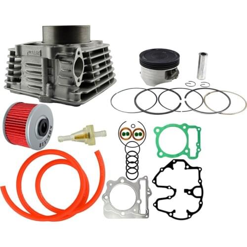 STD 85mm Air Cylinder Block & Piston Rings & Gasket & fuel Oil Tube & Oil Fuel Filter Kit For Honda XR400 XR 400 1996-2004