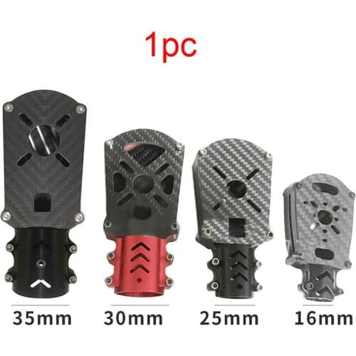 1PC 16mm 25mm 30mm 35mm Aluminum Alloy Motor Seat CNC Engine Mount Carbon Tube Bracket Base Connector for RC Plant UAV Drone