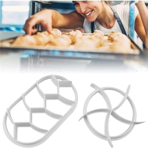 1PC Round Circular Oval Bread Molds Fan Shaped Pastry Cutter Dough Cookie Press Bread Biscuit Moulds Kitchen Baking Tools U3