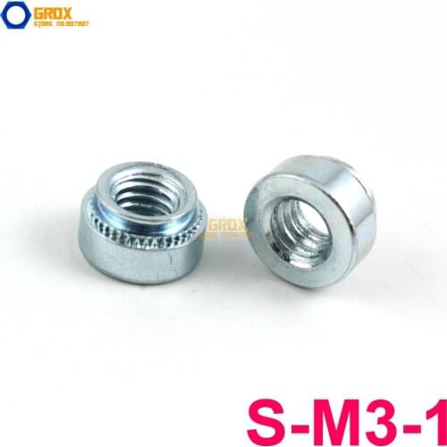 250 Pieces S-M3-1 Steel Self Clinching Nut Galvanized