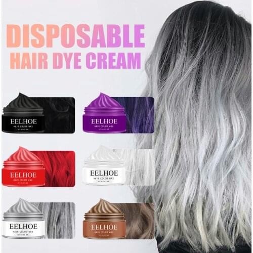 30ml Disposable Hair Dye Cream Colorful Hair Wax Natural Hair Mud Long-lasting Shape Easy To Clean Non-damaged Hair Color TSLM1