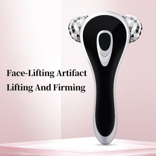 3D Roller Electric Facial Massager V-Face Shape Lifting Slimming Tightening Wrinkle Remover Massager Beauty Skin Care Tools 5051