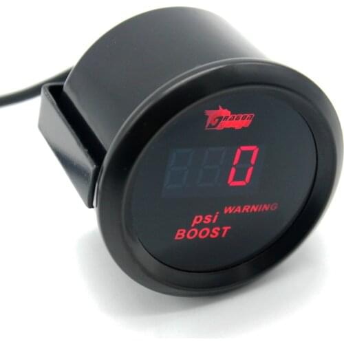 52mm Red Backllight Car Turbo Turbin Mechanical Boost Gauge Meter Boost Pressure Gauge 0~120PSI