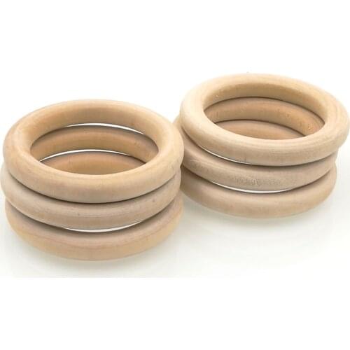 DIY large natural round wooden rings, 2.7 inch 70mm wooden rings,unfinished accessory 10pcs per lot WC017