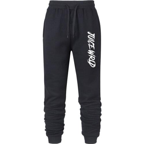 Jogging Pants Men Sport Sweatpants Running Pants Juice WRLD Letter Printed Slim Fit Bodybuilding Trouser Male Casual Trackpants