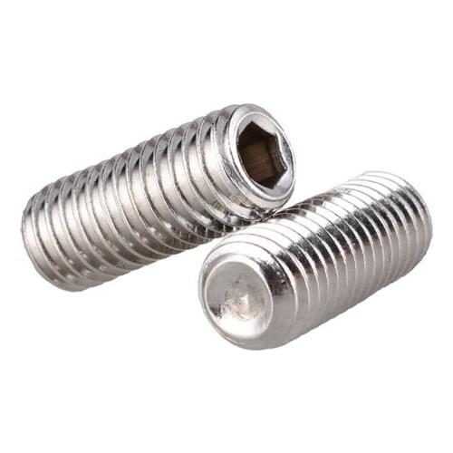 Ten m2m2.5m3m4 stainless steel 304 hexagon socket head headless machine screws