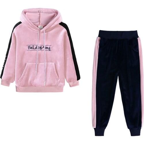 Children Clothing Autumn Winter Toddler Girls Clothes Baby Girls Costume Hooded Sets Outfits Kids Clothes For Girls Sport Suit