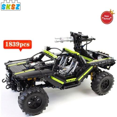 Moc Mountain Buggy Model SUV Building Blocks Electric Chariot Assembly Car Diy Bricks Kids Toys for Children Boys Birthday Gifts