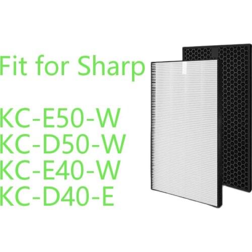 H12 Hepa Filter and Actived Carbon Filter for Sharp KC-D50-W KC-E50 KC-F50 KC-D40E KC-E40-W air purifier to filter dust