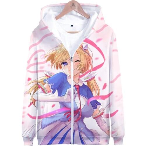 HOLOLIVE VTuber Aki Rosenthal 3D print autumn winter Holiday passionate style Men/Women Streetwear Style Zip Kawaii hooded