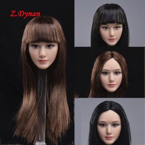 JXTOYS-036 1/6 Asian Beauty Girl Phil Head Sculpt for 12inch Action Figure DIY
