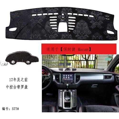 TOMMIA For Porsche Macan Dashboard Pad Cover Dash Mat Anti-Sun Velvet Instrument