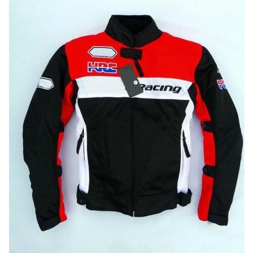 Summer Men Team Motorcycle jacket Automotive Moto Race For Honda Motorsport MTB Bike Motocross Red Black Jackets Off-Road Jacket