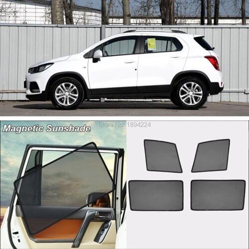 Car Full Side Windows Magnetic Sun Shade UV Protection Ray Blocking Mesh Visor For Chevrolet Trax 2013-2019