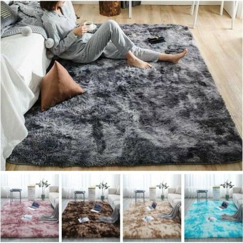 Soft Plush Floor Carpet Faux Fur Area Rug Non-slip Floor Mats Different Sizes For Living Room Bedroom Home Decoration Supplies