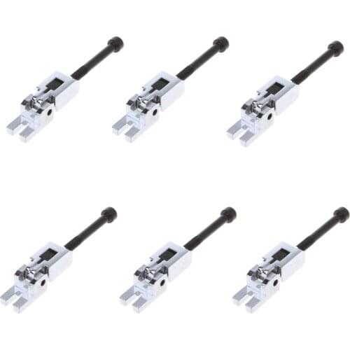 New 1 Set 6 Saddles Guitar Bridge with String Lock Screws Replacement Parts Accessories