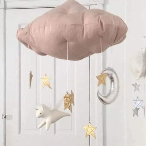 Gift Children Bedroom Stars DIY Hanging Decorations Mobile Cloud Pendant Ornament Baby Home Nursery Room Photograph Prop Ceiling