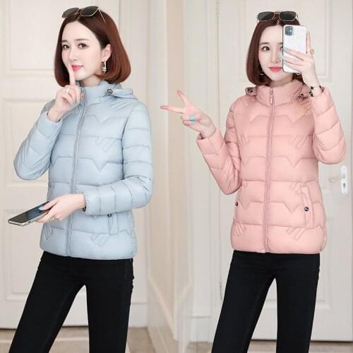 Down jacket women 2020 new cotton jacket ladies short cotton jacket fashion jacket winter coat women parkas female ZJP2010