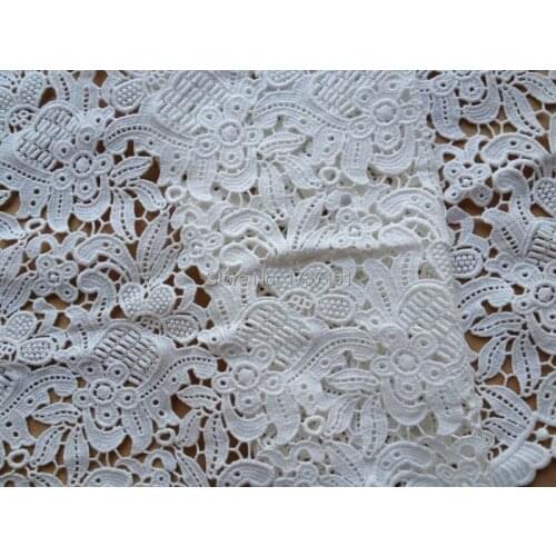 SALE Cotton Fabric Lace Vintage Venice Lace Trim for Altered Couture, Costume, Home Decor, Ivory White