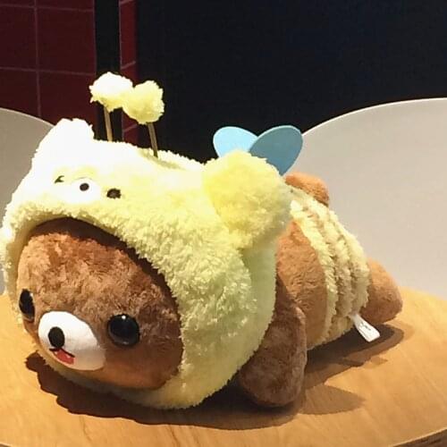 42CM Rilakkuma kawaii cos Little Bee Plush Toys Stuffed Toys Doll Soft Pillow Birthday presents for Child