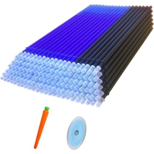 12pcs/set 0.38mm Erasable Pen Refill Blue/Black/Red Ink Rods for Office Signature Gel Pen School Student Writing Stationery Pens