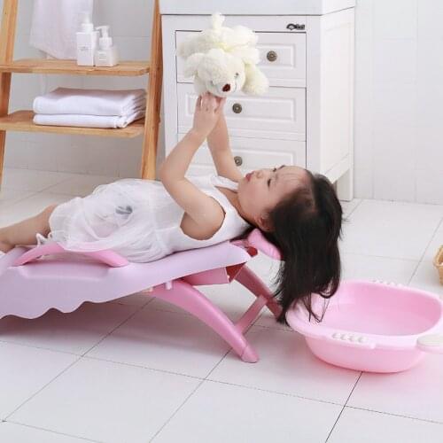 Childrens Shampoo Chair Stool Baby Shampoo Bed Recliner Artifact Child Foldable Sitting Lie Large Baby Bath Seat Free Shipping