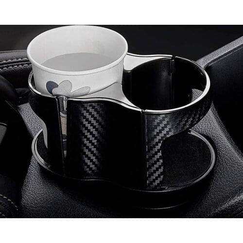 NEW 2 in 1 Universal Car Cup Holder Rotatable Double Hole Beverage Holder Elasticity Coffee Drink Holder Mount Stand Accessories