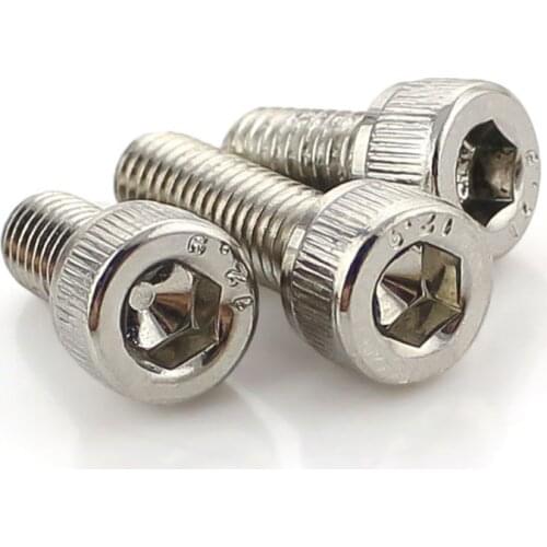 12.9 Grade High Strength Cup Head Nickel Plating Hexagon Socket Bolt Nickel Plating Hexagon Socket Screw M2-M5 10PCS