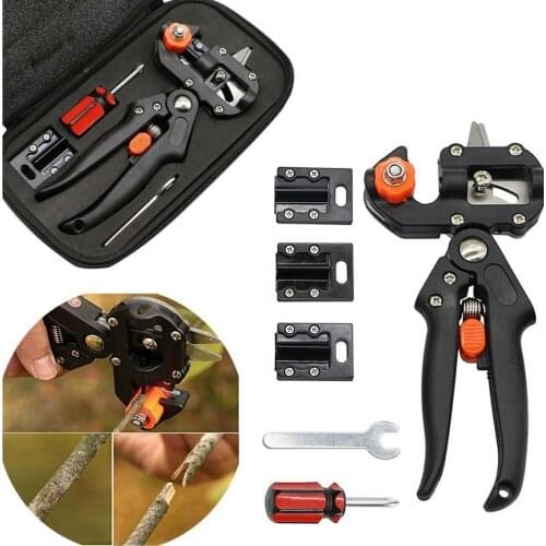 2 in 1 Garden Grafting Pruning Machine Grafting Set Tool Agricultural Fruit Tree Pruning Shear Scissor Vaccination Tree Cutter