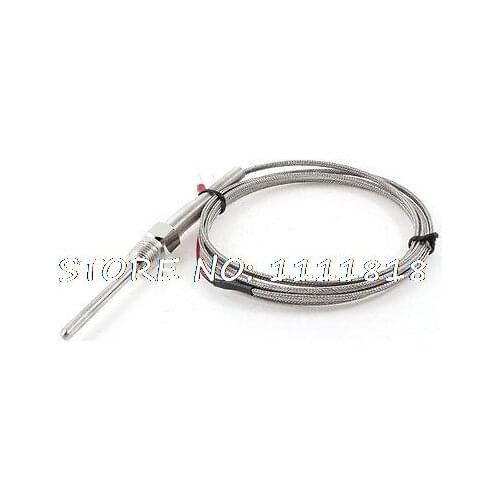 2M K Type 0 to 400? Temperature Sensor Probe Thermocouple 0.2" Dia 2" Tip Long