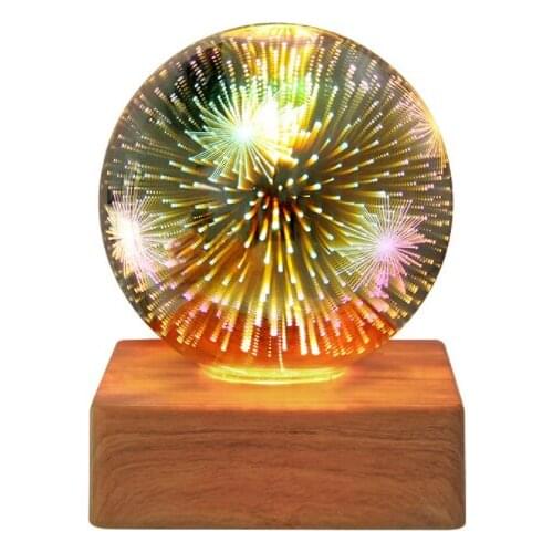 3D LED firework Decoration Light Led Colorful Atmosphere Table Lamp Starry Night Light Christmas Gift for Children with USB