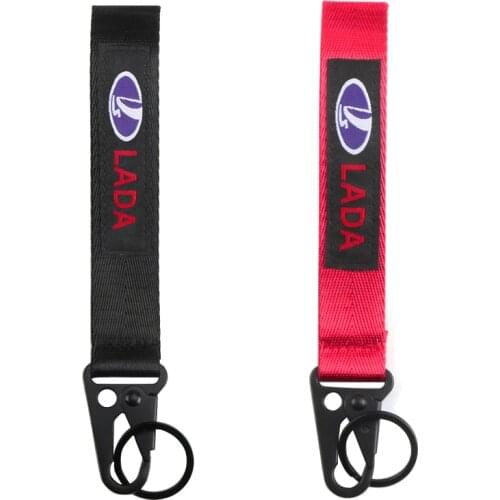 Car Key Chain Keychains Car Key Tag Embroidery Key Fobs For LADA VESTA niva kalina priora granta largus vaz samara Car Styling