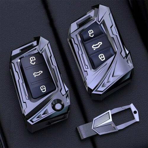 Car Key Case Cover For Volkswagen VW Polo Golf MK 6 5 4 Tiguan Passat B8 B7 Jetta Skoda Leon Ibiza GTI/Rabbit/R Kodiaq Octavia