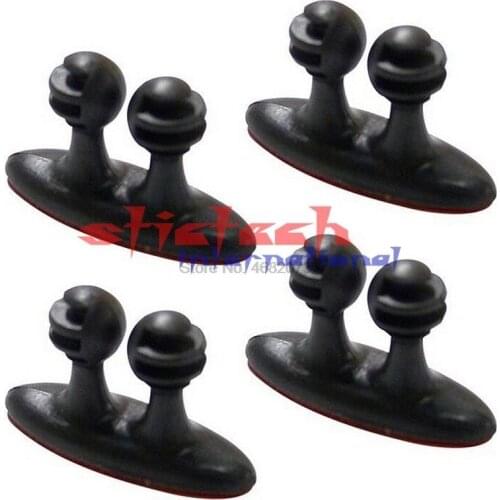 By dhl or ems 100set 8Pcs/set Car Wire Clip USB Cable Fixed Clamp Charging Cable Holder Adhesive USB Cable Car Clip