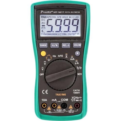 ProsKit MT-1217 3 5/6 True RMS Digital Multimeter Automatic range electrical tools