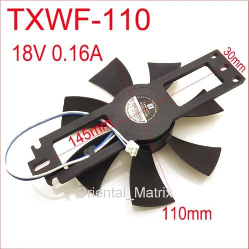 DC BRUSHLESS FAN TXWF-110 18V 0.16A For Induction Cooker Cooling Fan 2Pin